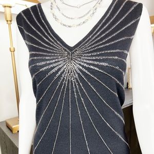 ST JOHN SPARKLY BLACK TOP
